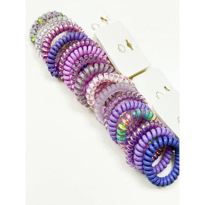 Lavender Shades Spiral Hair Ties - Southern Sassy Boutique