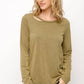 Cut-Out Long Sleeve Top