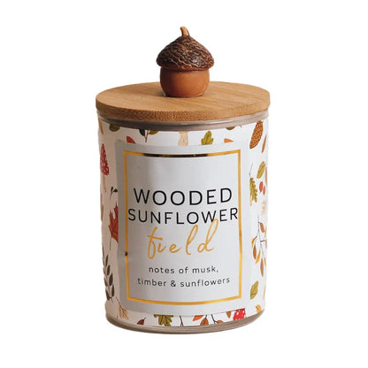 Seasonal Candle (10oz.) - Wooded Sunflower Village - Southern Sassy Boutique