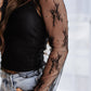 Bowie Lace Long Sleeve Blouse w/ Tank Top