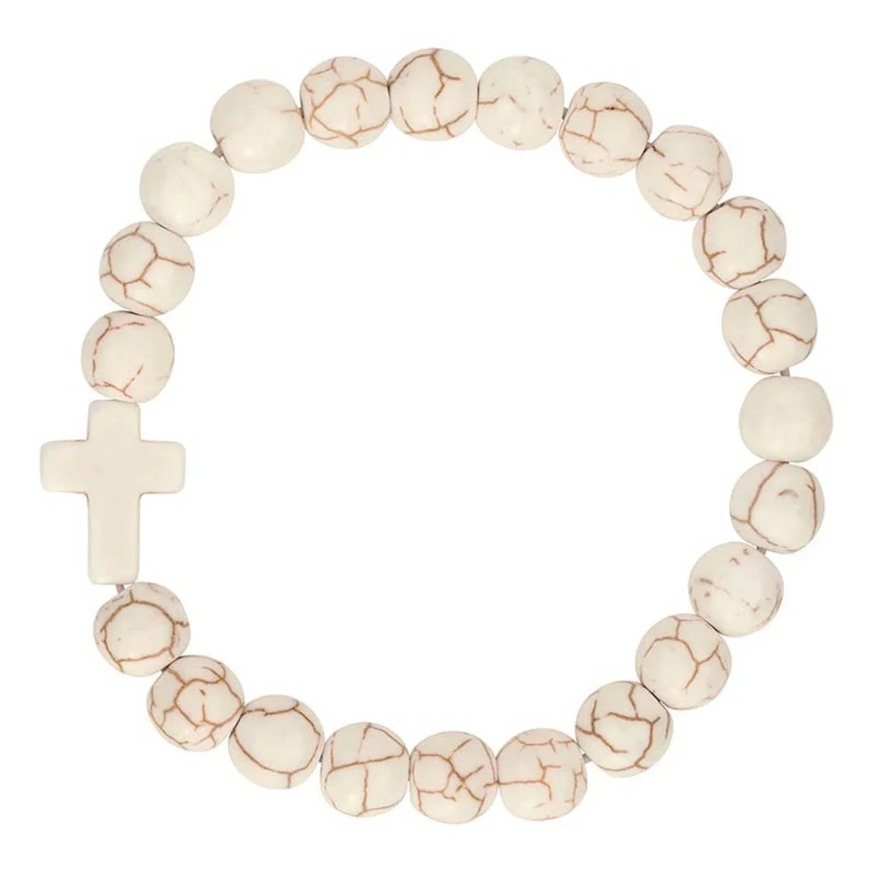 Stone Cross & Bead Bracelets - Southern Sassy Boutique