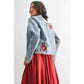 STYLISH EMBROIDERED DENIM JACKET