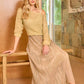 Metallic Net Pullover Sweater