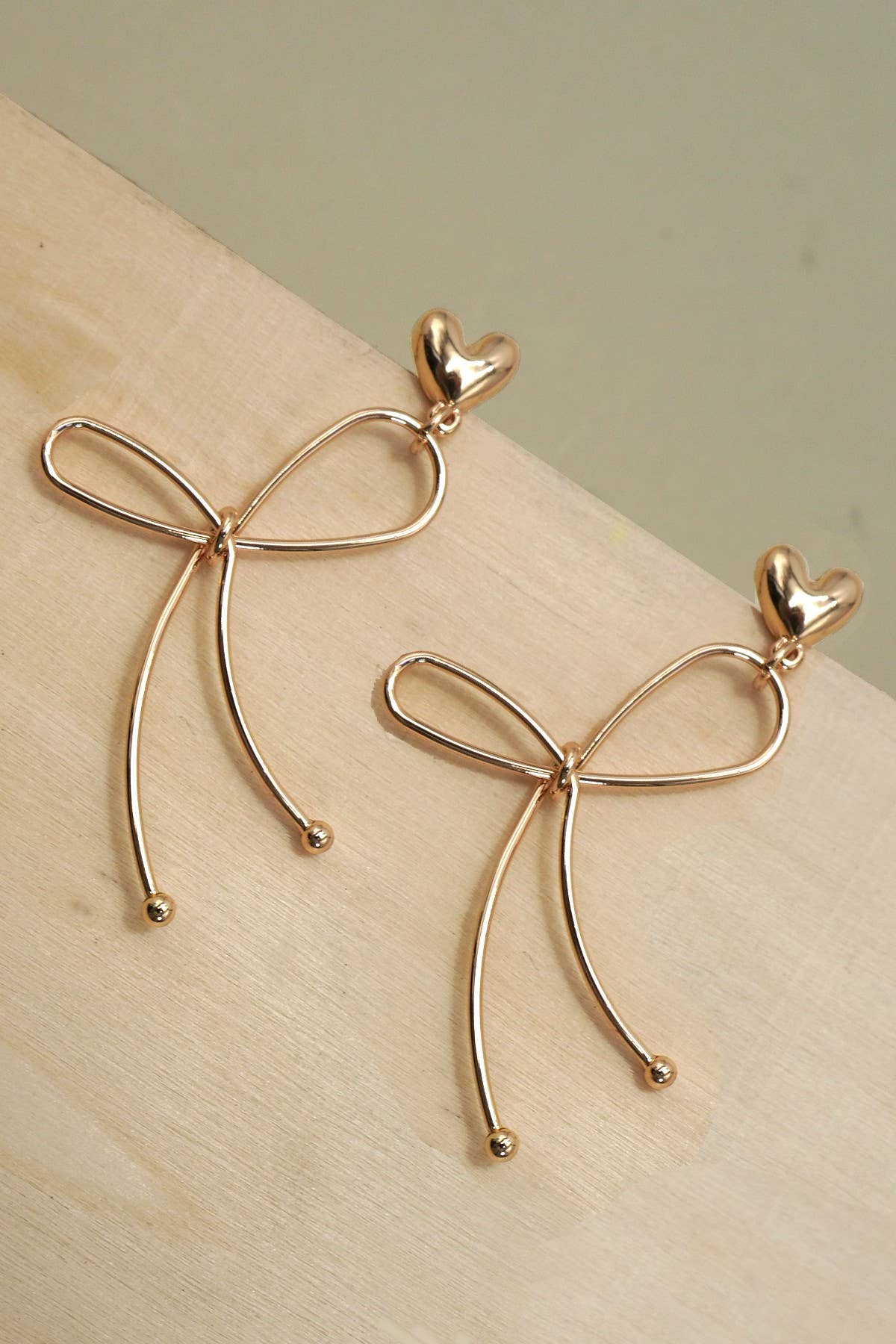 Long Wire Drop Earrings