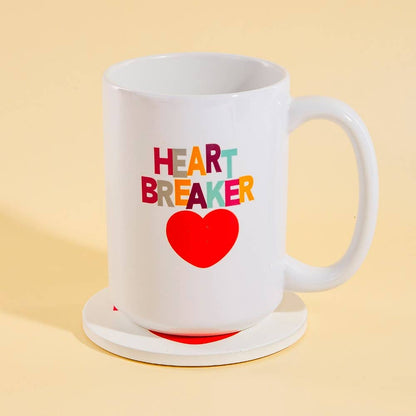 Heart Breaker 15 Oz Mug With Matching Coaster Gift Set