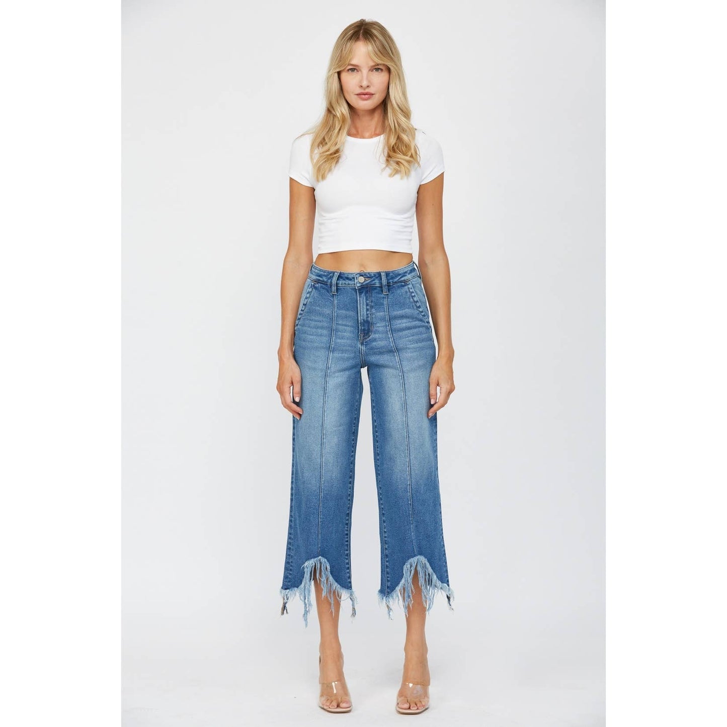 HIGH RISE CROPPED WIDE LEG