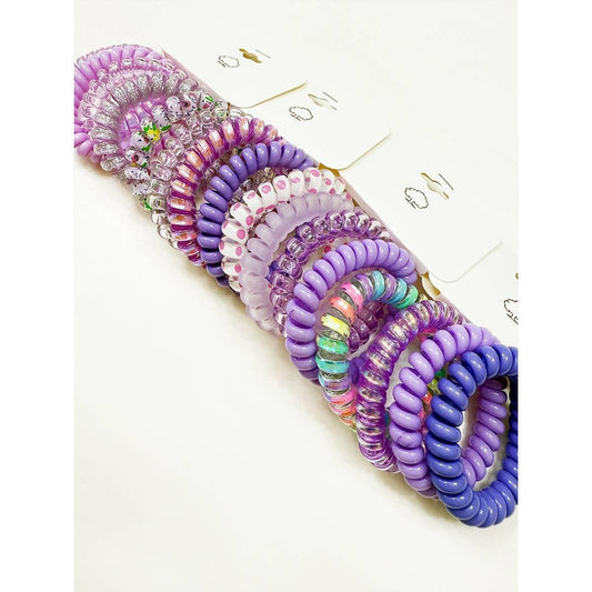 Lavender Shades Spiral Hair Ties - Southern Sassy Boutique