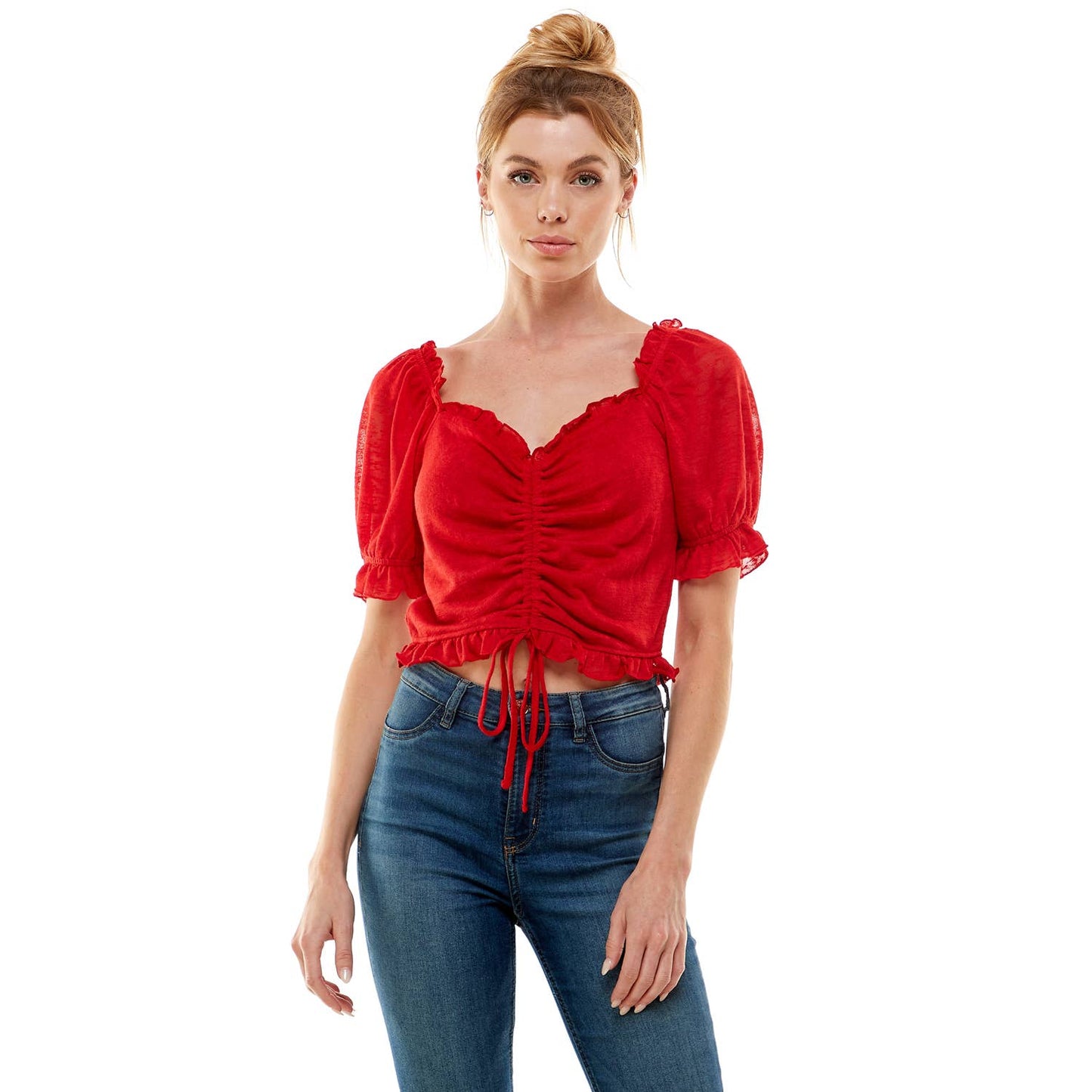 BLOOM DRAWSTRING PUFF TOP
