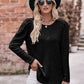 Soft Ribbed Knit Puff Sleeve Top