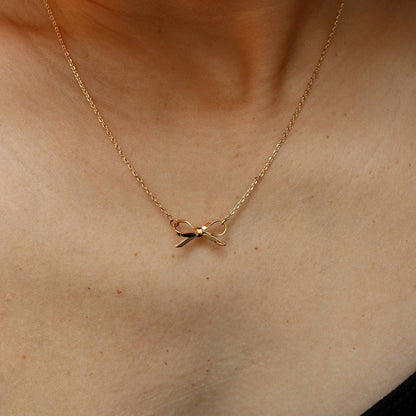 Bow Necklace Tarnish Free