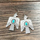720320, Thunderbird Turquoise Earrings