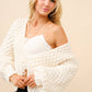Bubble Textured Tie Front Cardigan