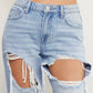 High Waist Ripped Baggy Jeans