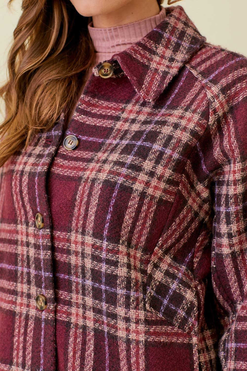 Plaid Shacket - Southern Sassy Boutique