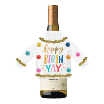 Funny Wine Bottle Sweater | Happy BirthYay - Southern Sassy Boutique