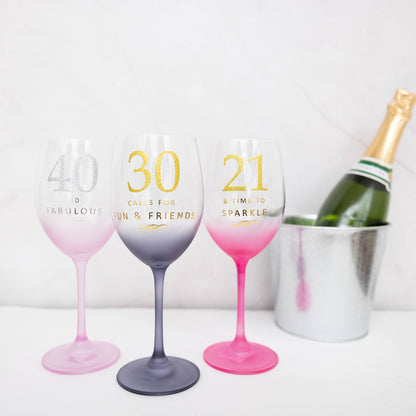 21 - Gift Boxed 19 oz Crystal Wine Glass