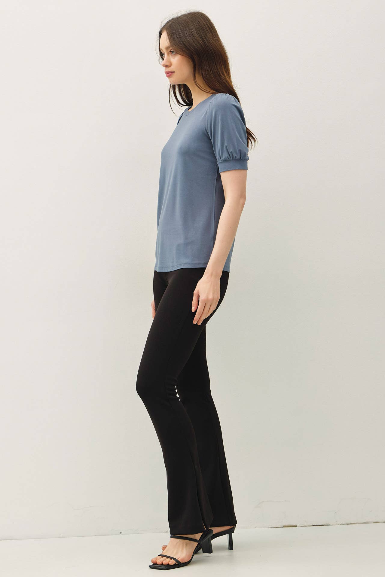 BAMBOO/MODAL ULTRA SOFT VOLUME SLEEVE BASIC TOP