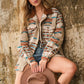 Jacquard Western Shirt Jacket