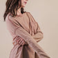 Mineral Washed Casual Knit Top