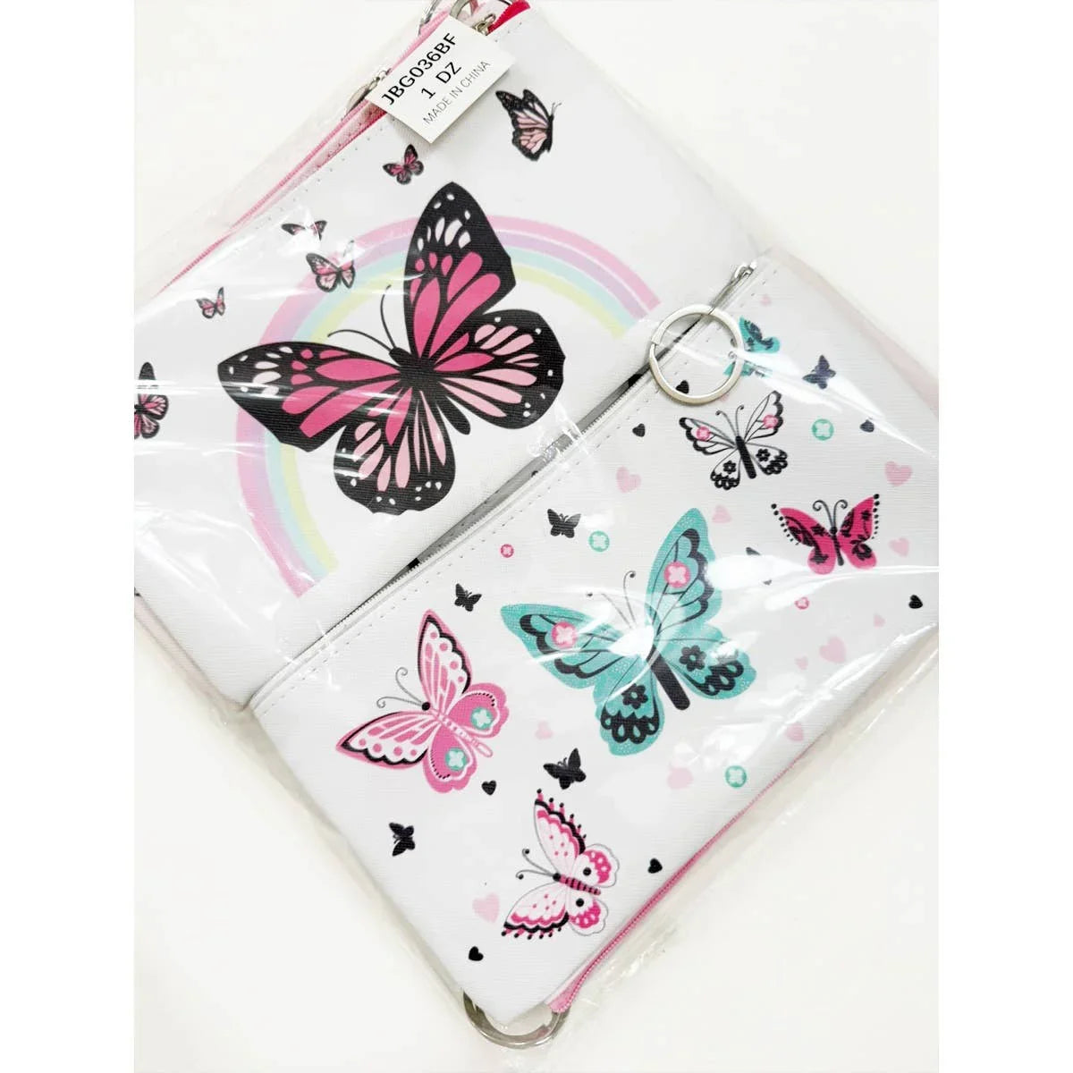 Butterfly Design Printed Cosmetic Pouch - Southern Sassy Boutique
