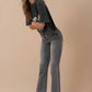 High Rise Crop Boot Denim