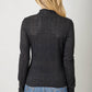 Lettuce Edge Detail Mock Neck Top