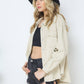 Twill Ripped Distressed Jacket