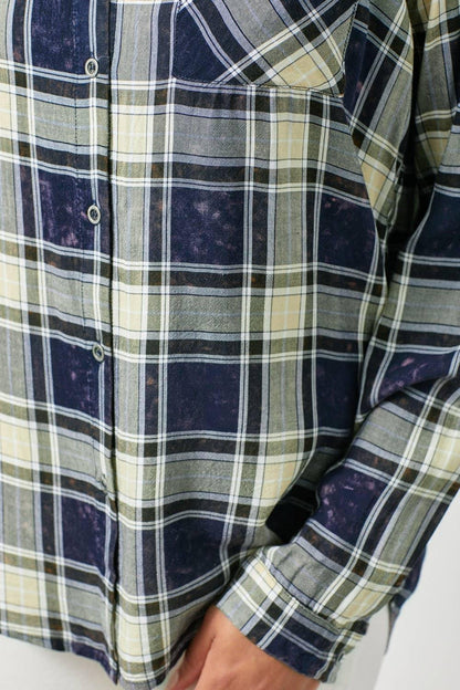 Plaid Button Down Shirt - Southern Sassy Boutique