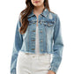Ladies Distressed Denim Jacket