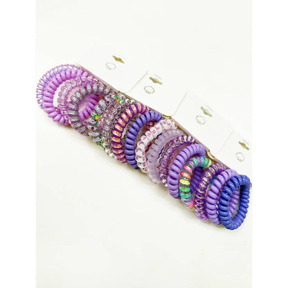 Lavender Shades Spiral Hair Ties - Southern Sassy Boutique