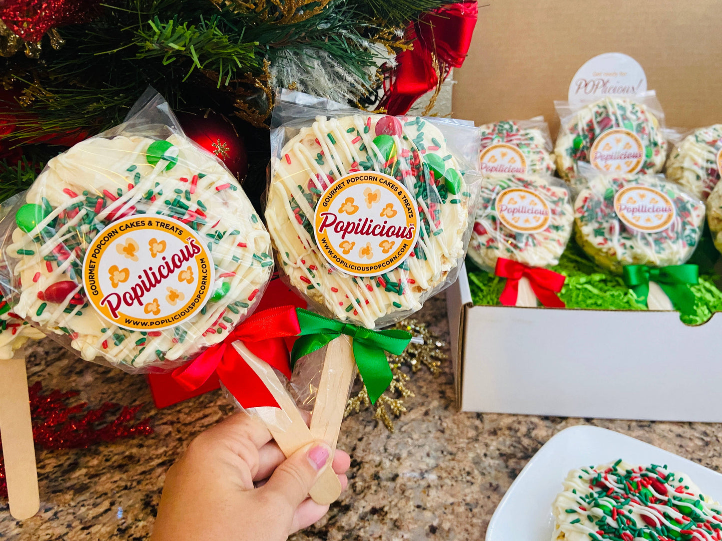 Christmas Gourmet Popcorn Pops