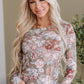 Floral Mesh Long Sleeve Top