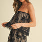 LACE TUBE TOP AND SHORTS SET