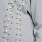 Long Sleeve Pearl Detail Hoodie