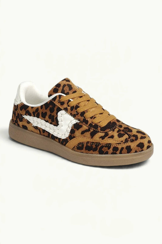 Leopard Print Retro Casual Sneakers