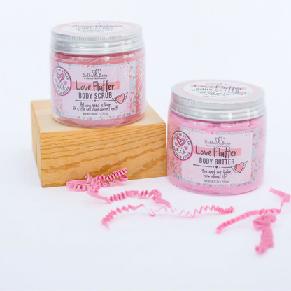Love Flutter Gift Set | Body Scrub | Body Butter | Women