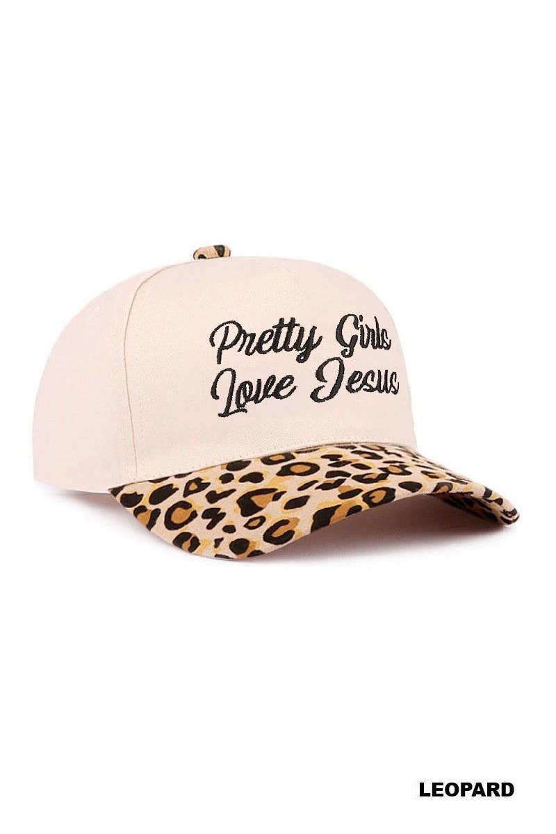 Pretty Girls Love Jesus Two Tone Ball Cap