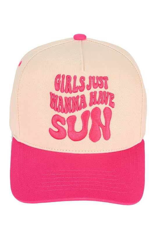 Girls Just Wanna Have Fun Baseball Hat
