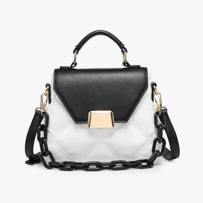Ollie Quilted Crossbody w/ Chain Strap