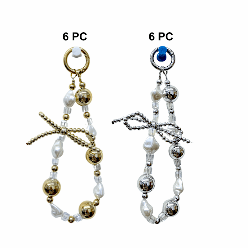 Pearl Phone Charm Strap Keychain