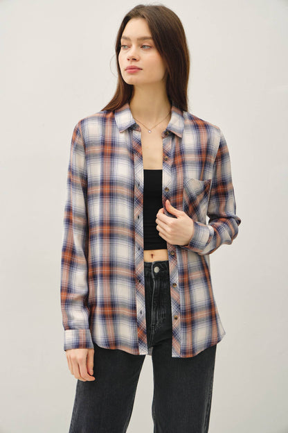 ROBERTSON PLAID LONGSLEEVE BUTTON UP SHIRT