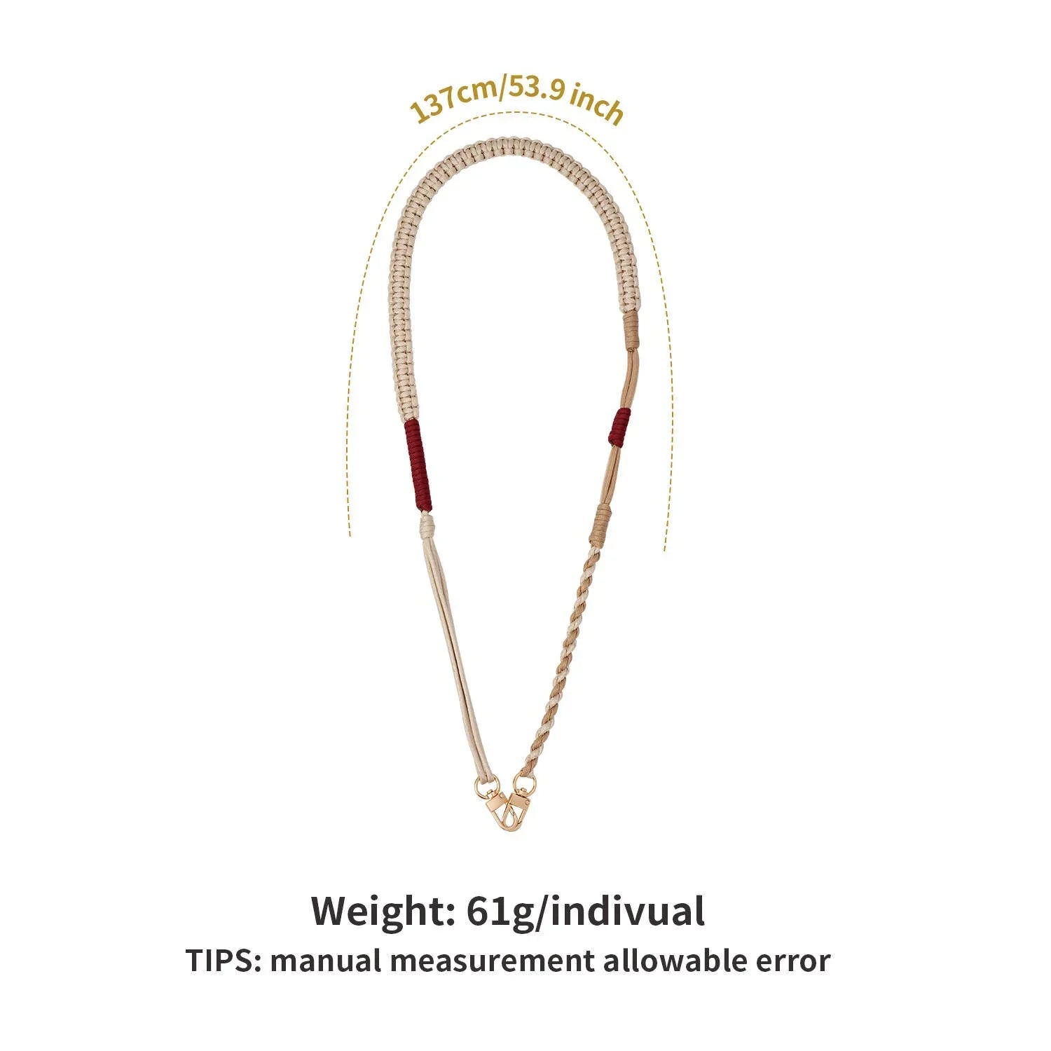 Handmade Adjustable Rope Lanyard Phone or Bag Strap - Southern Sassy Boutique