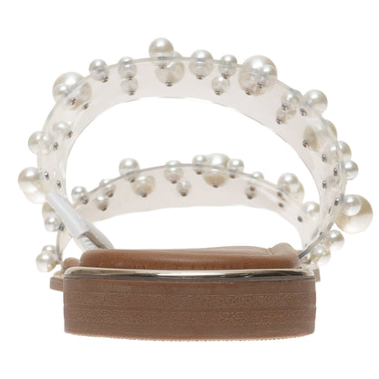 Sense Pierre Dumas Clear Sandal with Pearls
