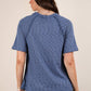 Solid Casual Knit Top with Patch Pocket
