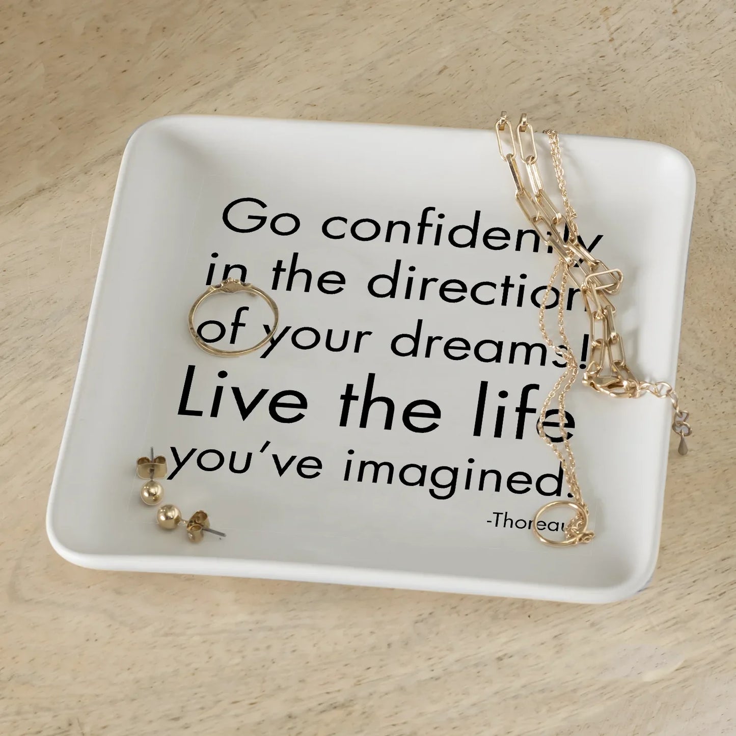 Go Confidently Ceramic Dish