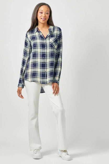 Plaid Button Down Shirt - Southern Sassy Boutique