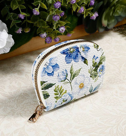 Print Blossom Floral Wallet Card Holder