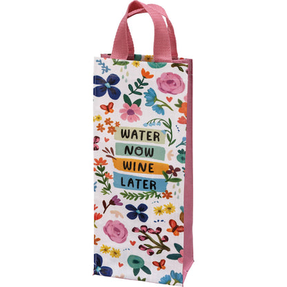 Water Now Wine Later Wine Tote