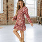 Boho Floral Mini Dress