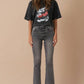 High Rise Crop Boot Denim
